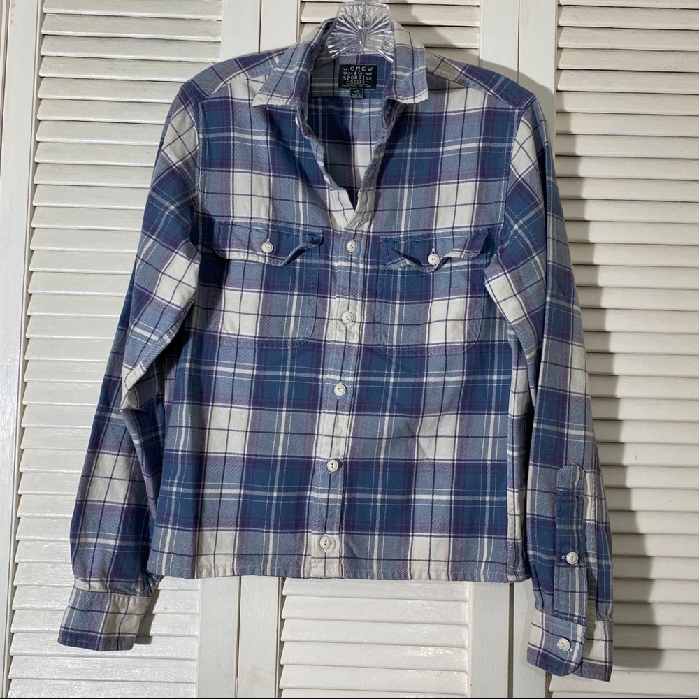 J. Crew Sporting Goods Plaid Button-Up